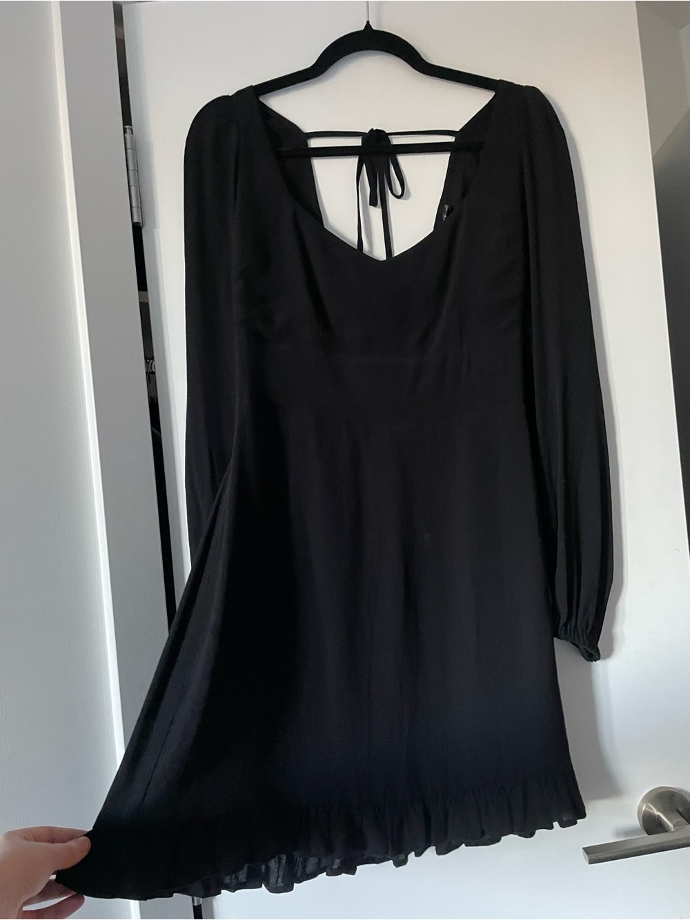 Dynamite Black Mini Dress with Long Sleeves NWT